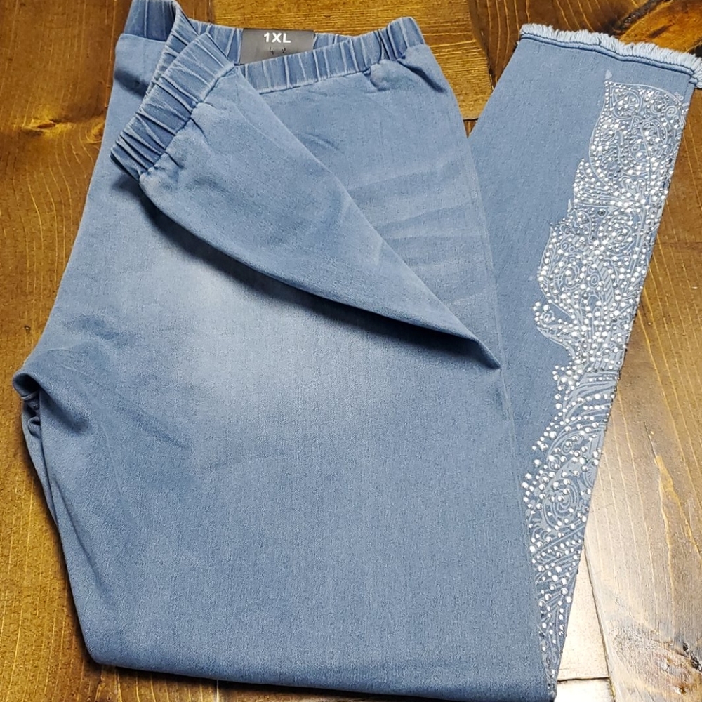 Vocal Denim Stretch Leggings 💫 Plus